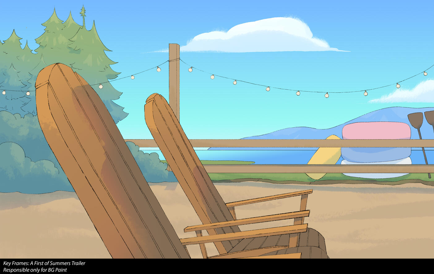 "Keyframes: A First of Summers" Responsible for BG Paint