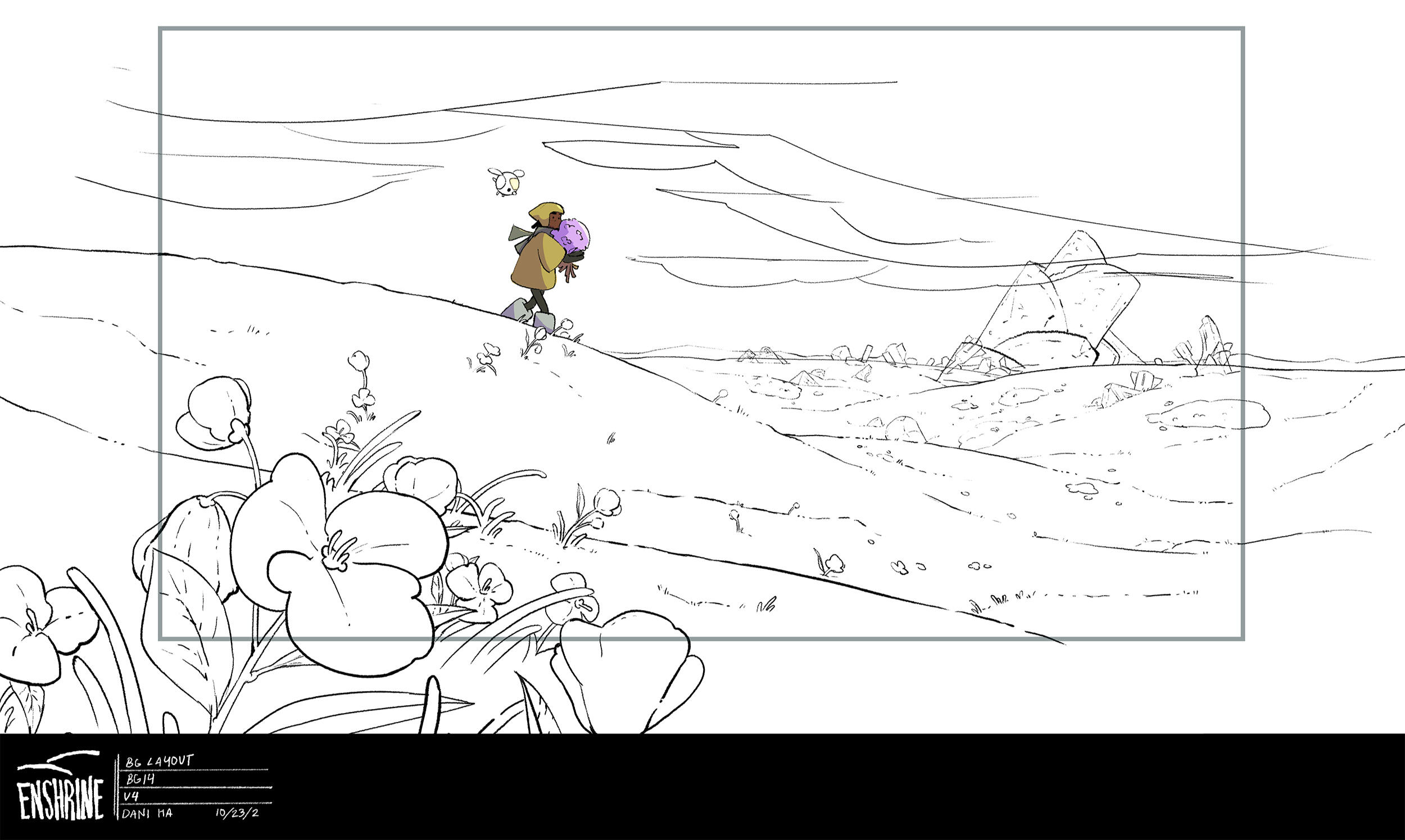 BG Layout done by me for my Senior thesis film "Enshrine"