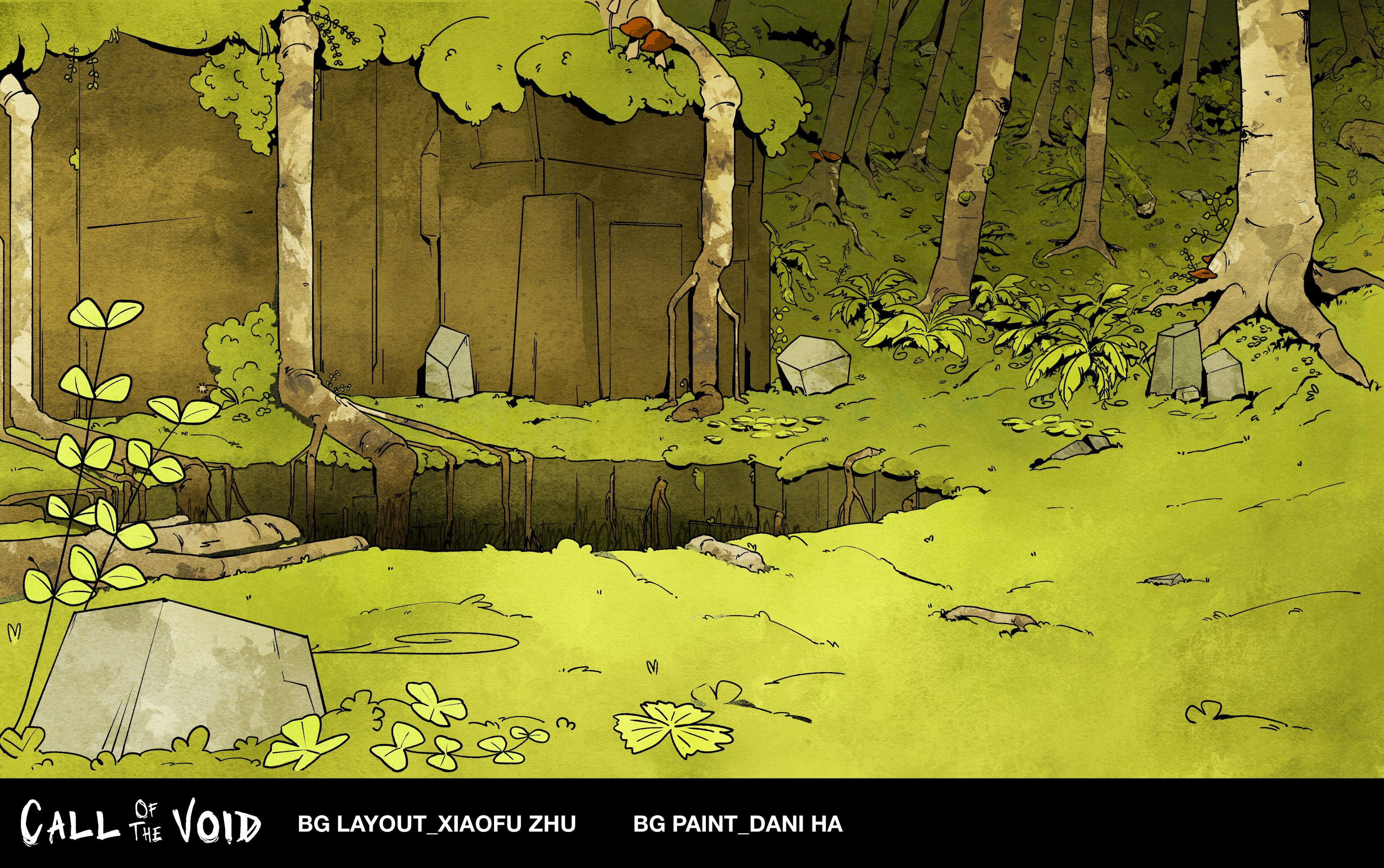 Background Layouts by Xiaofu Zhu, I was responsible for BG Paint.