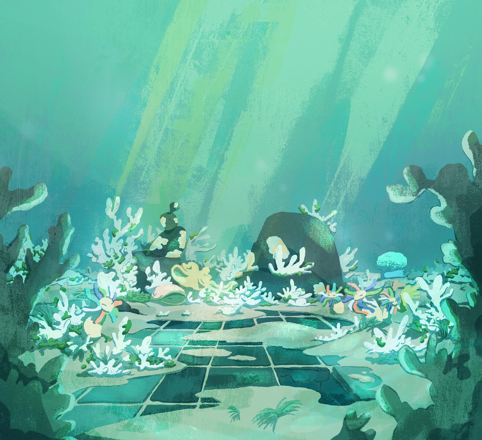 BG paint for Eli Huang and Teo Nalani's senior thesis film titled "Little Body Big Heart". BG Layout was provided by Teo Nalani!