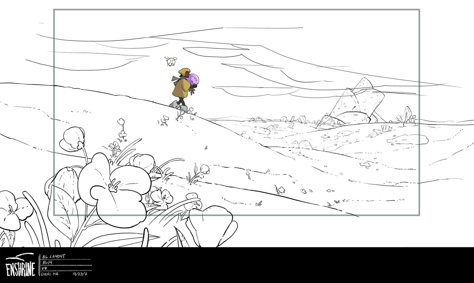 BG Layout done by me for my Senior thesis film "Enshrine"
