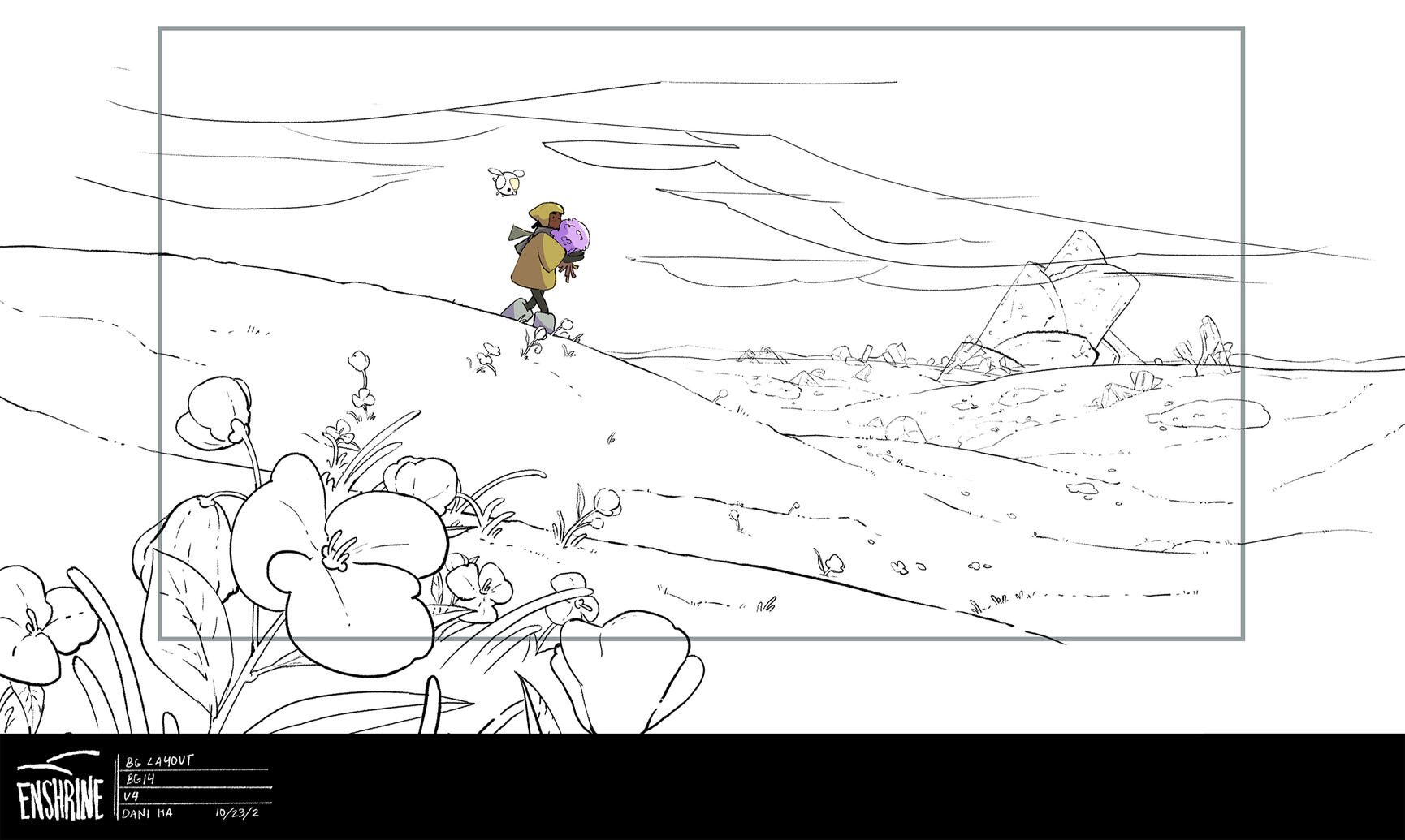 BG Layout done by me for my Senior thesis film "Enshrine"