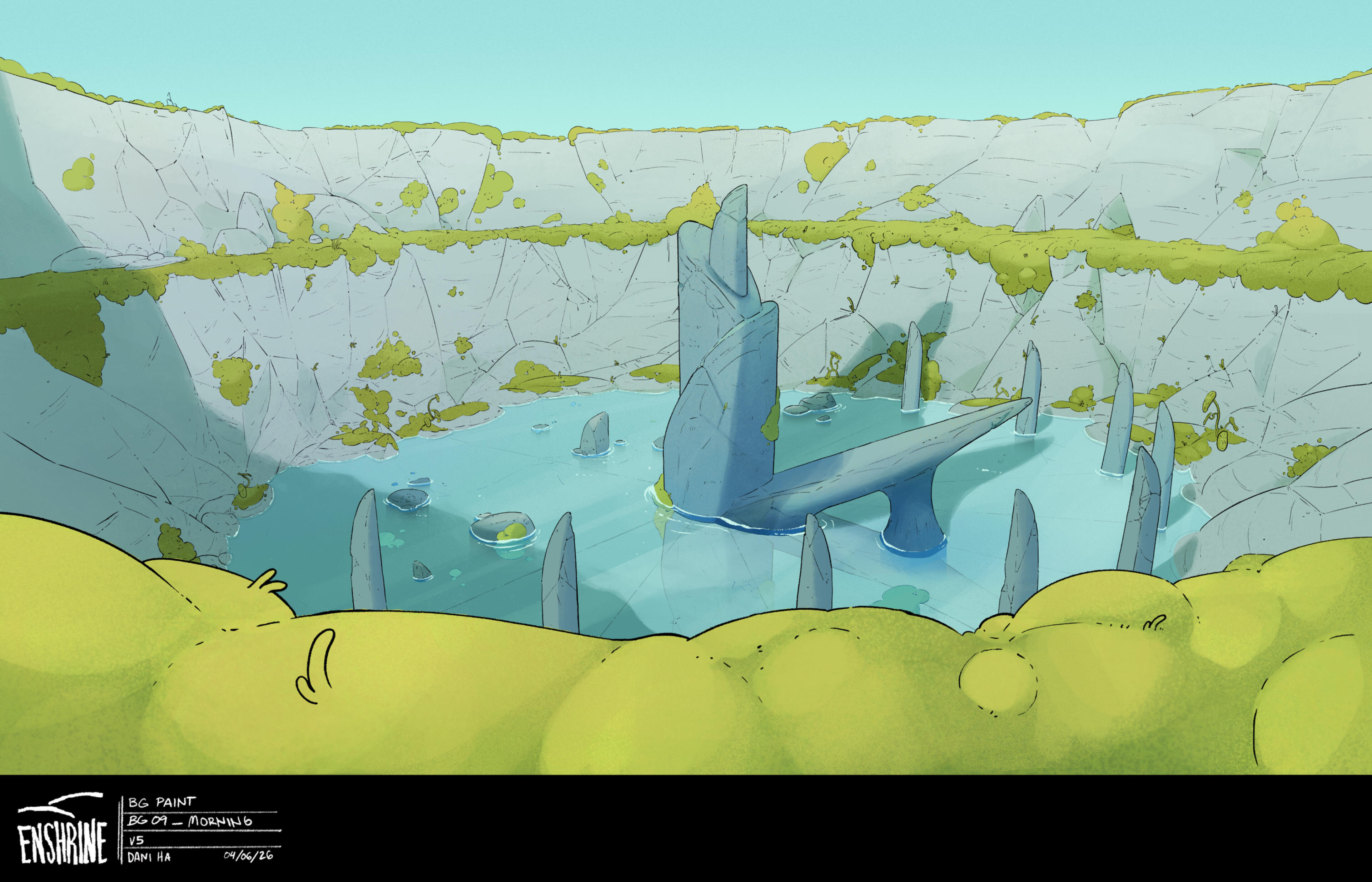 Work in progress BG Location Design done by me for my Senior thesis film "Enshrine"